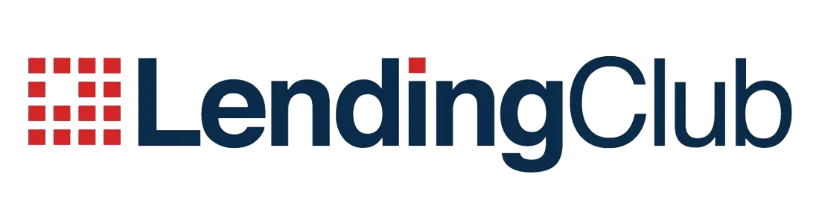 LendingClub company logo with a red square grid icon to the left of the text.